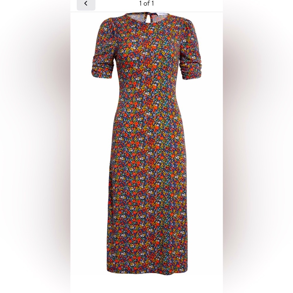 Ditsy Floral Print Midi Dress by All in Favor in XS (Nordstrom)